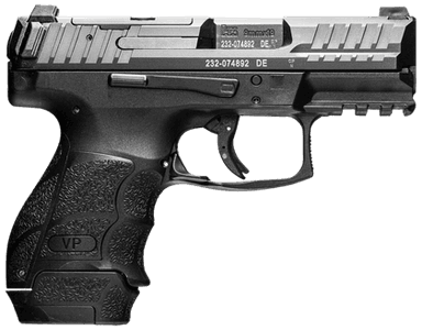 HK VP9SK Sub-Compact 9mm, 15+1 Rounds, Black Polymer Finish