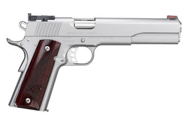 Kimber Target 10mm Satin Silver Pistol, 6" Barrel, 7 Rds