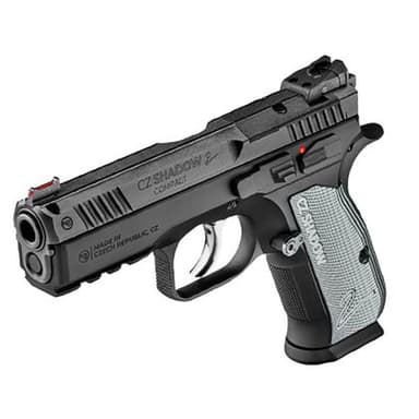 CZ Shadow 2 Compact Black 9mm - Optics Ready, 15-Round Precision