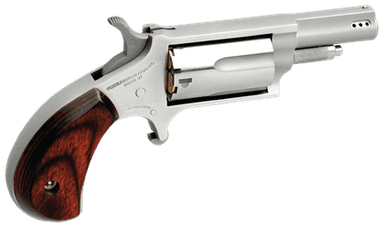 NAA Mini-Revolver .22 WMR - Compact Stainless/Rosewood Elegance