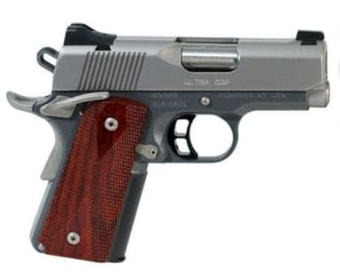 Kimber CDP Ultra Gen3 Charcoal Gray .45 ACP - Rosewood Grips