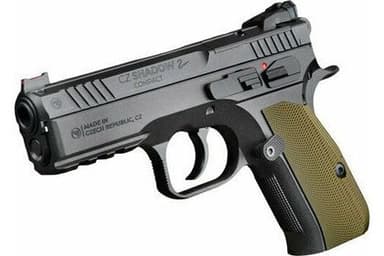 CZ Custom Shadow 2 Compact Custom 9mm Luger 4in Black/Green