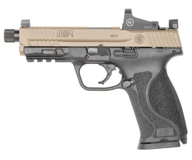 Smith & Wesson M&P M2.0 Compact 9mm - 17+1 Rounds, Night Sights, FDE/Black