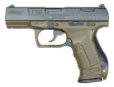 Walther P99 9mm Final Edition OD Green DA/SA Handgun - 15+1 Capacity