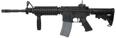 Colt M4A1 SOCOM: 5.56 NATO Semi-Auto, Black, Adjustable Stock