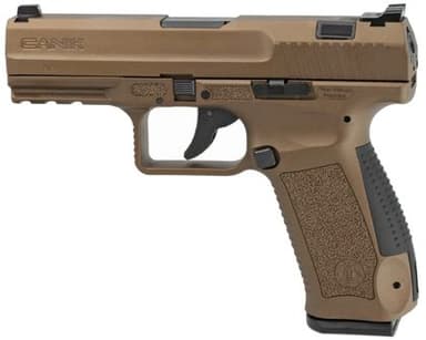 Canik TP9DA 9mm Burnt Bronze Pistol, Match Barrel, 18+1 Rds