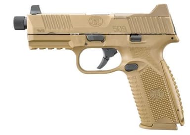 FN 509 Tactical 9mm Pistol - FDE, Threaded Barrel, Night Sights