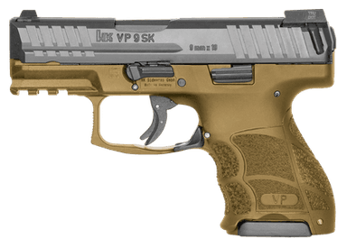 HK VP9SK FDE Night Sight 9mm Subcompact Pistol