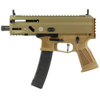 Grand Power Stribog SP9A3S 9mm 5in FDE Threaded