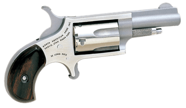 NAA .22LR Mini-Revolver - Compact Stainless Rosewood Grip