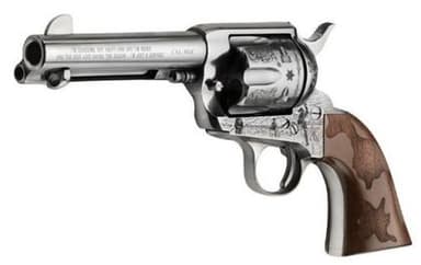 Pietta Cowpoke .45 Long Colt 4.75in Nickel Engraved