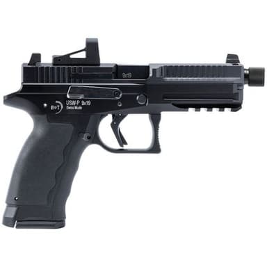 B&T USW-P: 6" Semi-Auto Pistol, 30-Round, Black Steel