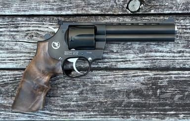 Nighthawk Custom Korth Mongoose .357 Magnum 9mm 5.25in Walnut Grips