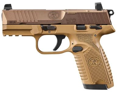 FN 502 MRD FDE .22 LR Optics-Ready SAO Pistol - 4" Barrel, 10+1 Capacity