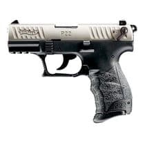 Walther P22 Nickel .22 LR Tactical Handgun - 10 Round Threaded Barrel - .22 LR
