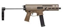 Grand Power Stribog SP10A3 Flat Dark Earth 10mm 8" Barrel 20-Rounds w/ PDW Tailhook Brace