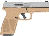 Taurus G3 9mm - 4" Barrel, 17-Round, Tan/SS, Ergon... - 9mm