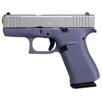GLOCK G43X Orchid 9mm Pistol - Compact Elegance with Glitter Slide Gen 1 - 9mm