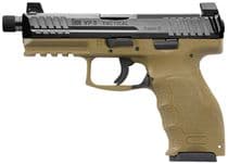 HK VP9 Tactical Gen 1 9mm SAO Pistol - FDE Night Sights, 10+1 Rounds - 9mm