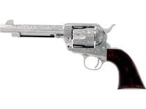 CIMARRON Frontier Buffalo Bill .45 LC Nickel Engraved Revolver 5.5" - .45 Colt