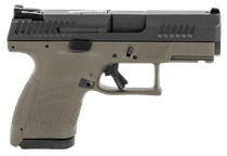 CZ P-10 Sub Compact 9mm DAO Pistol, Black/OD Green - 9mm