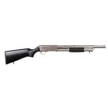 Panzer PA37 Elite Pump Shotgun - 12ga Nickel & Bla... - 12 Gauge