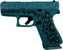 Glock 43X Teal Mandala 9mm Pistol - Stylish Concea... - 9mm