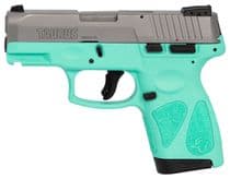 Taurus G2S 9mm Compact Pistol - Cyan Grip, 7+1 Cap... - 9mm