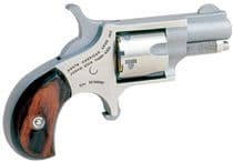 NAA Mini-Revolver Gen 1: .22 Short Stainless Steel with Rosewood Grips - .22 Short