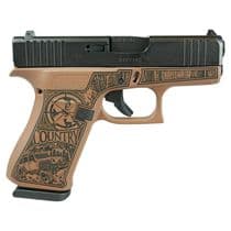 Glock 43X Gen 1 "Bourbon" 9mm Subcompact Pistol - Sleek Concealed Carry - 9mm