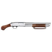 Mossberg 590 Night Stick Gen 1: Chrome 12 GA Tactical Shotgun - 12 Gauge