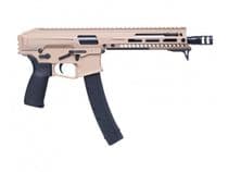 Patriot Ordnance Factory Phoenix 9mm Pistol 8.5" Barrel 35+1 Semi-Auto FDE Cerakote Threaded Barrel Ambidextrous