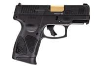 Taurus G3C Gen 3 9mm Compact Pistol, Gold Barrel, 12-Rd, Adj Sights - 9mm