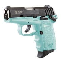 SCCY CPX-1 Compact 9mm DAO Pistol - Robin Egg Blue, 10-Rd, Safe & Stylish - 9mm