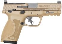 S&W M&P9 M2.0 OR Compact 9mm FDE - Optics Ready, Thumb Safety - 9mm