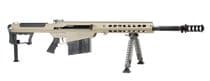 Barrett M107A1-S Tactical .50 BMG Semi-Auto Rifle, FDE 20" Barrel - .50 BMG