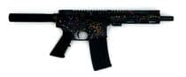 Great Lakes AR-15 .223 Wylde Pistol 7.5" Cerakote Splatter - .223 Wylde