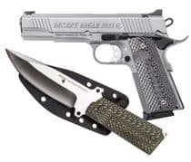 "DE1911GSS Elite .45 ACP Semi-Auto Pistol - Matte Stainless Excellence" - .45 ACP
