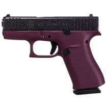 Glock 43X Black Cherry Glitter - 9mm Compact Concealed Carry Pistol - 9mm
