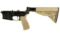 Bravo Company, Complete Lower Receiver, AR-15, Multi Caliber, Anodized Finish, Flat Dark Earth, BCM Mod 3 Stock, 7075 T6 Aluminum, Factory