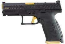 CZ P-10 C Gen 1 Black & Gold 9MM Semi-Auto Pistol, 15 Rd Capacity - 9mm