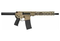 CMMG Mk4 Banshee Gen 1 - 300 AAC Blackout 12.5" Tan Pistol - .300 AAC Blackout