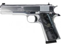 Iver Johnson 1911A1 .45 ACP 5in Hard Chrome Black Pearl - .45 ACP