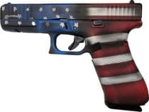 Glock 17 Gen 5 Battleworn Flag 9mm - Ultimate Semi-Auto Defender - 9mm