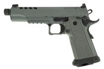 Tisas 1911 Night Stalker DS - Platinum Grey 9mm, 17rd Pistol - 9mm
