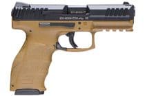 HK VP9 Night Sight 9mm Pistol - FDE Grip, 17+1 Capacity - 9mm