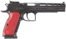 Tanfoglio Gold Match Gen 1 10mm Optic-Ready 6" Blk/Red Handgun - 10MM AUTO