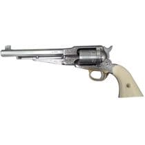 Taylors 1858 Remington .45 Colt Nickel Engraved SA... - .45 Colt