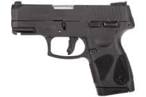 Taurus G2S 9mm Subcompact - Striker Fired, Black, Concealed Carry - 9mm
