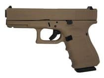 Glock 19 Gen 4 Dark Earth 9mm, Compact Semi-Auto, ... - 9mm